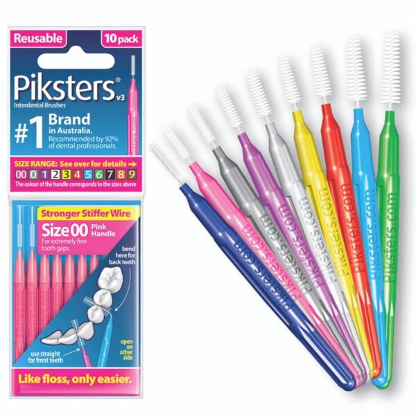 Piksters hambavaheharjad 10 tk - vali suurus
