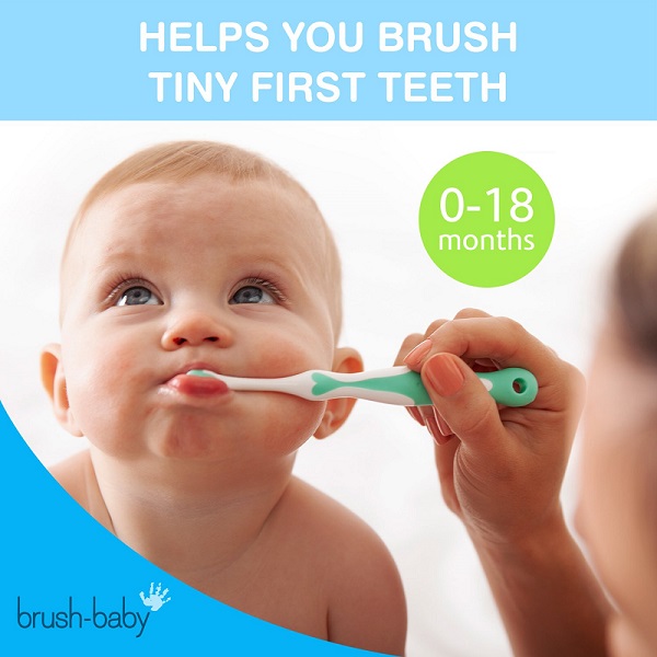 Brush-Baby My FirstBrush & Teether Set 0-18 kuud