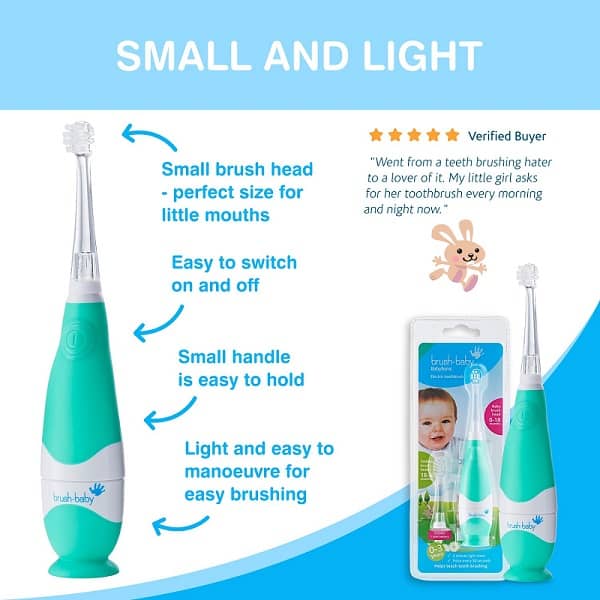 Brush-Baby BabySonic 0-3 aastat - roheline