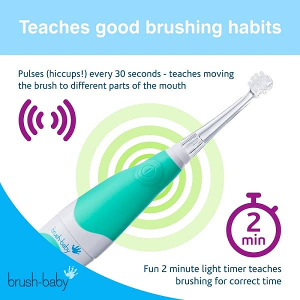 Brush-Baby BabySonic 0-3 aastat - roheline