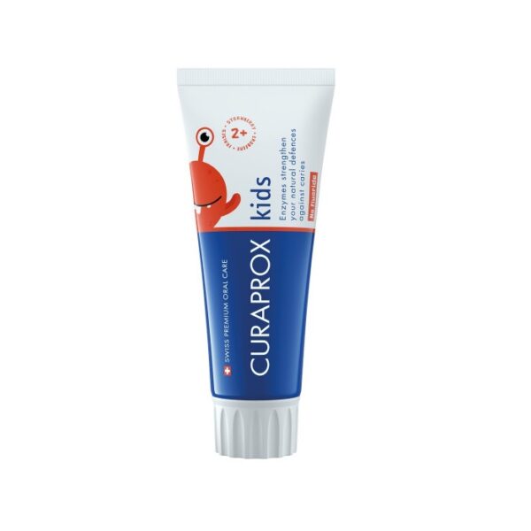 Curaprox laste hambapasta 2+a maasikas fluoriidivaba 60ml