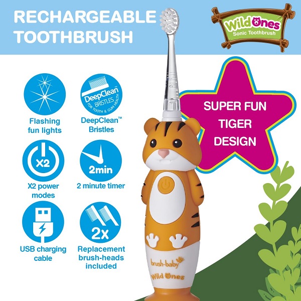Brush-Baby WildOnes Tiiger el. hambahari 0-10a