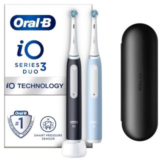Oral-B iO3 elektriline hambahari Matt Black/Ice Blue Duo