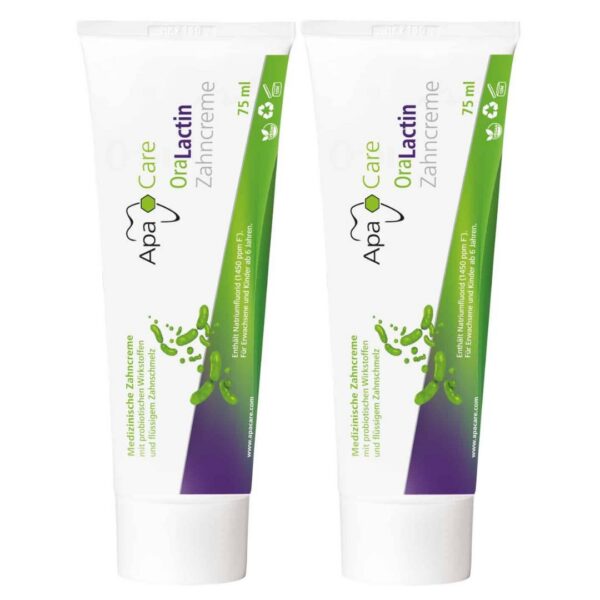 ApaCare® OraLactin pre- ja postbiootiline hambapasta 75ml - 2tk